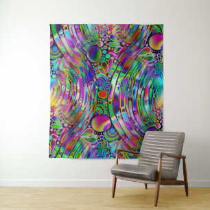 Very colourfully abstract forms art 1 tapestry