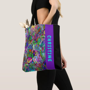 Very colourfully abstract forms art 1 tote bag