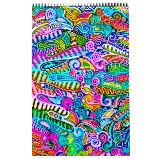 Very colourfully abstract forms art 2 calendar (Cover)