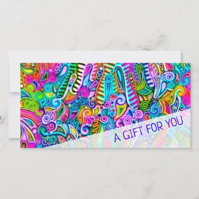 Very colourfully abstract forms art 9 (Front)