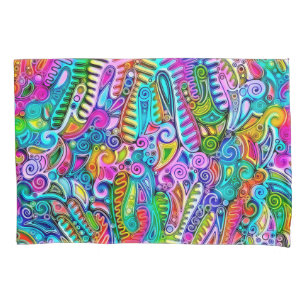 Very colourfully abstract forms art 9 pillowcase