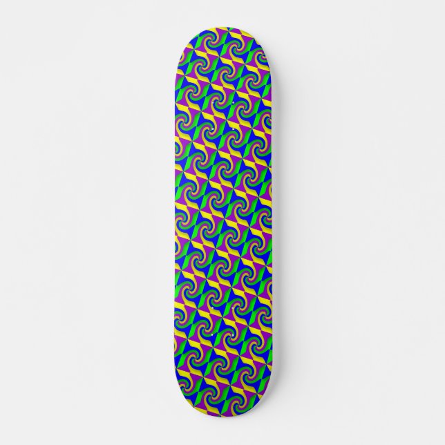 Very Cool and Colourful Shapes Skateboard (Front)