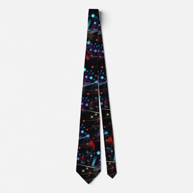 Very Cool and Colourful Shapes Tie (Front)