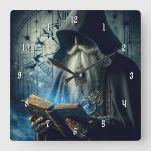 Very Cool and Mysterious Wizard of Time Square Wall Clock