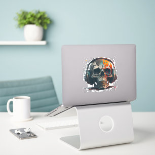 Very Cool Awesome looking Skull Dj Clubbing