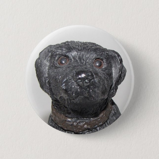 Very Cool Black Lab 2 Inch Round Button (Front)