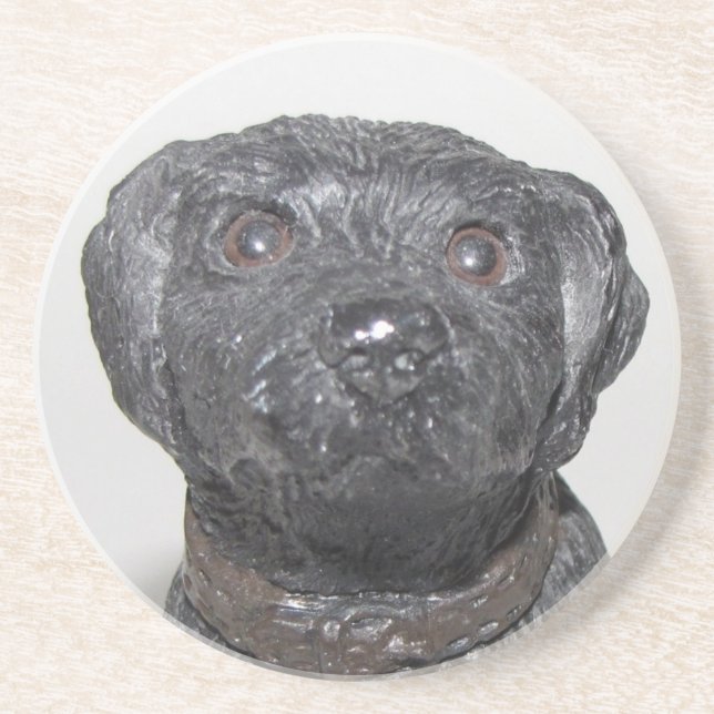 Very Cool Black Lab Coaster (Front)