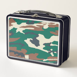 Very Cool Camouflage Metal Lunch Box