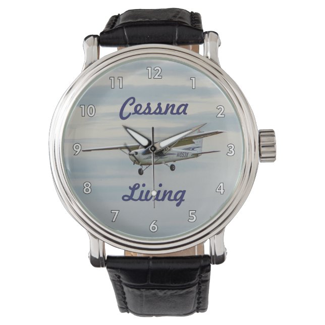 Very Cool Cessna Living Airplane Wrist Watch (Front)