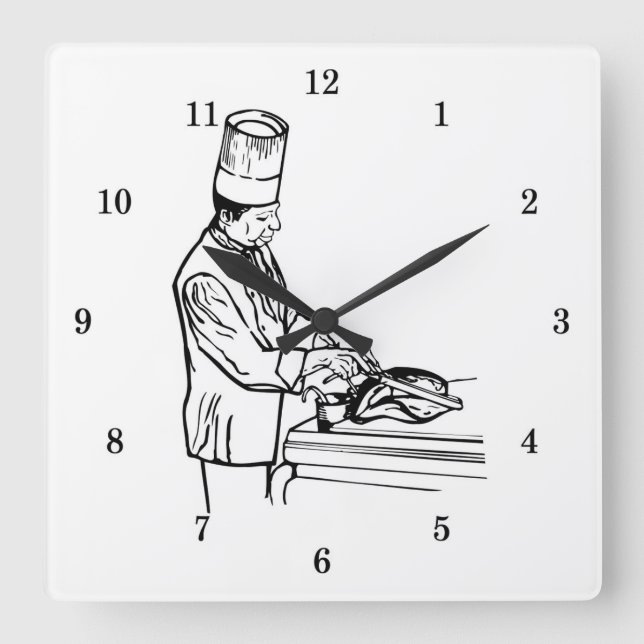 Very Cool Chef Wall Clock (Front)