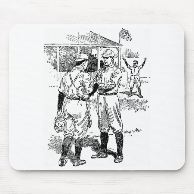 Very Cool Classic Baseball Mouse Mat (Front)