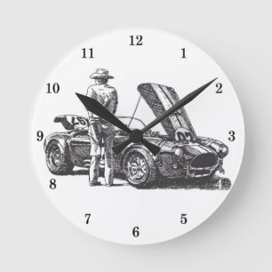 Very Cool Classic Car Wall Clock
