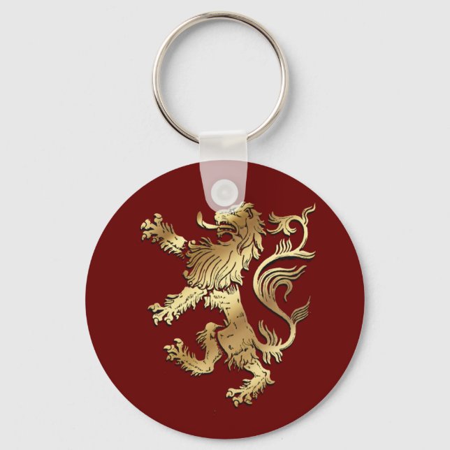 Very cool coat of arms style lion for gifting keychain (Front)
