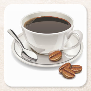 Very Cool Coffee Cup and Saucer Coaster Set