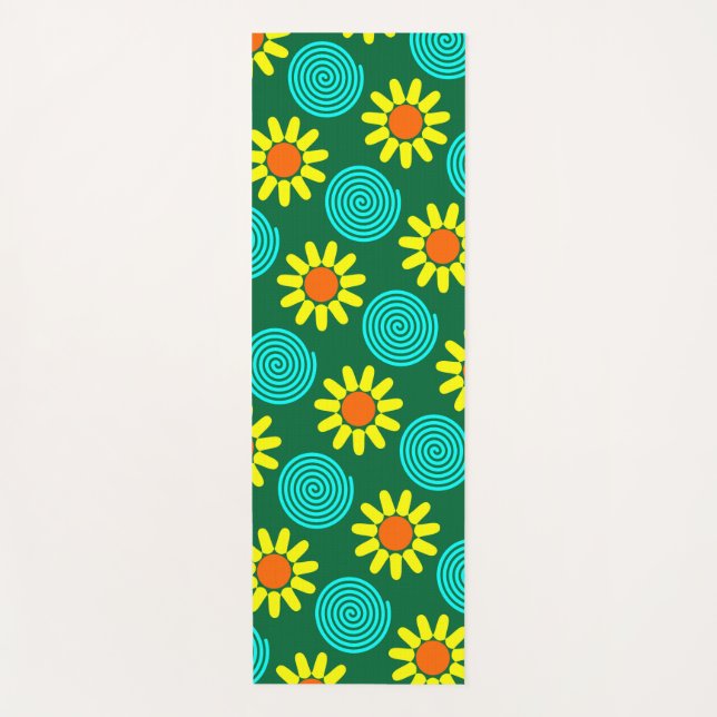 Very Cool Colourful Designs Yoga Mat (Front)