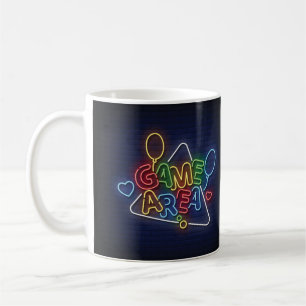 Very Cool & Colourful Simulated Neon Sign Game Are Coffee Mug