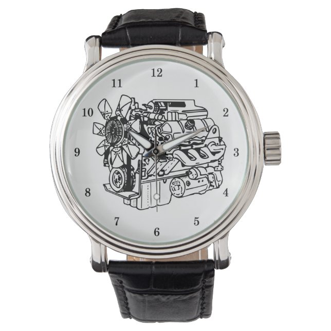 Very Cool Engine Mechanic's Wrist Watch (Front)