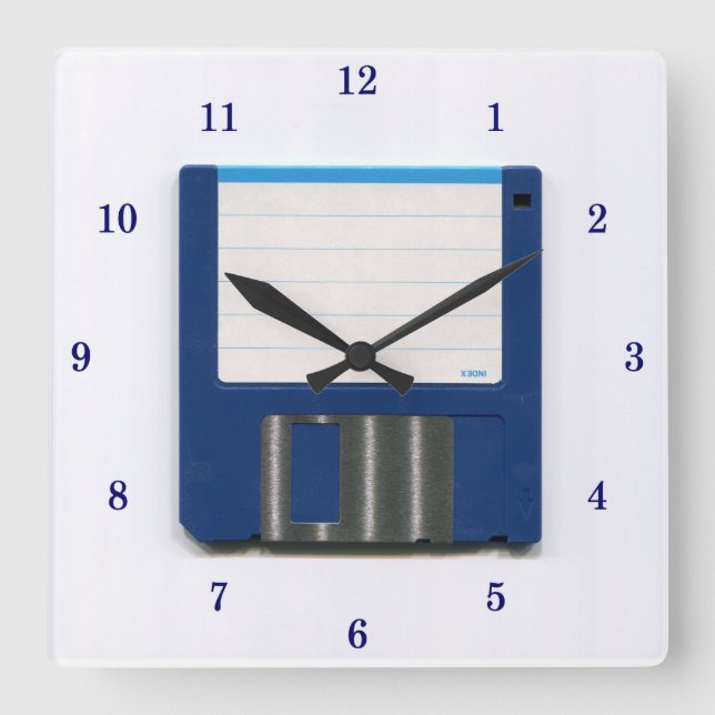 Very Cool Floppy Disc Wall Clock (Front)