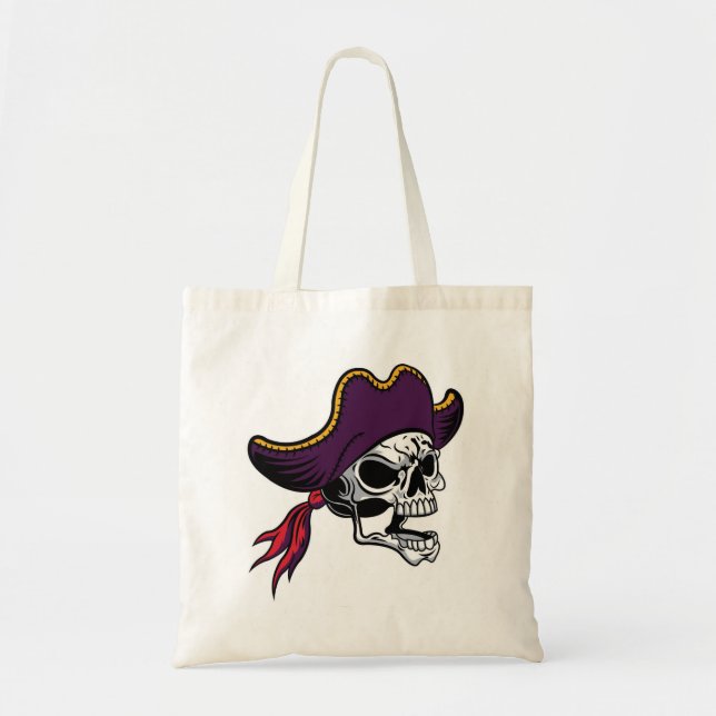 Very Cool Halloween Pirate Double Sided Tote Bag (Front)