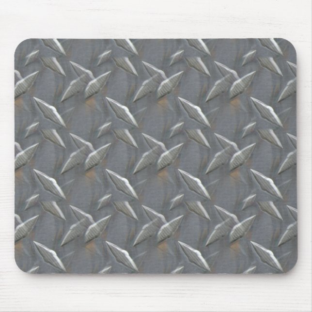 Very Cool Metal Diamond Pattern Mouse Pad (Front)