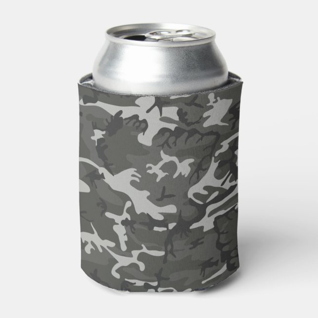 Very Cool Military Style Urban Camo Can Cooler (Can Front)
