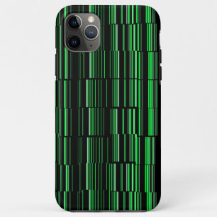 Very Cool Modern Green Striped iPhone 11 Pro Max Case