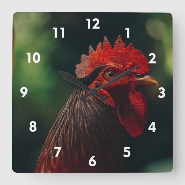 Very Cool Rooster Clock (Front)