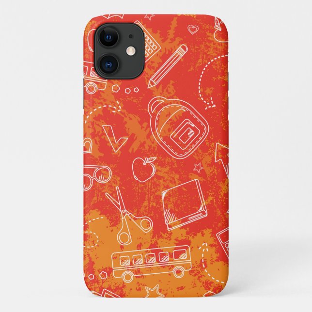Very Cool School Themed iPhone Case (Back)