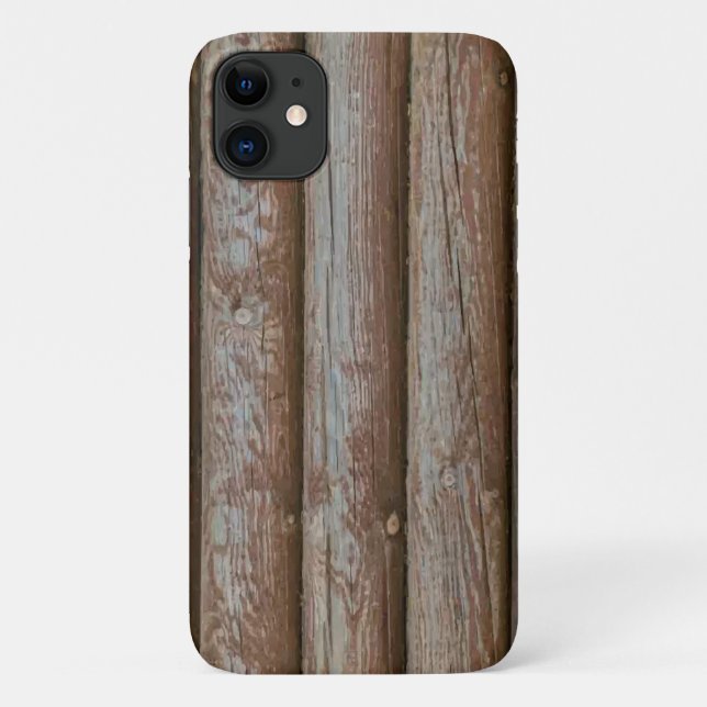 Very Cool Simulated Wood Planks iPhone Case (Back)