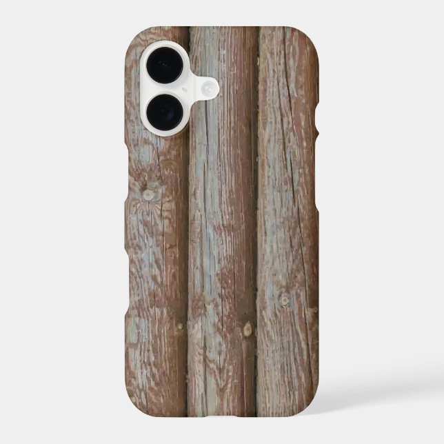 Very Cool Simulated Wood Planks iPhone Case (Back)