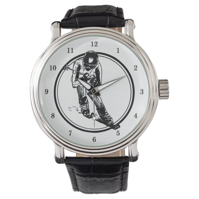 Very Cool Skier Wrist Watch (Front)