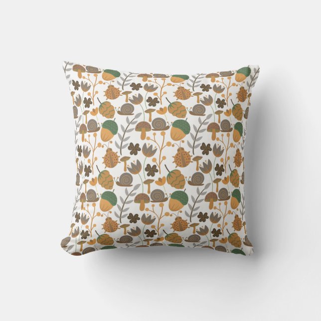 Very Cool Spring Pattern Throw Pillow (Front)
