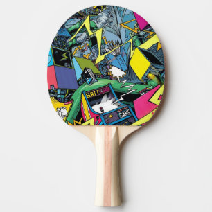 Very Cool Video Game Graffiti Ping Pong Paddle