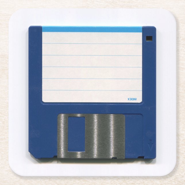 Very Cool Vintage Floppy Disc Coaster Set (Front)