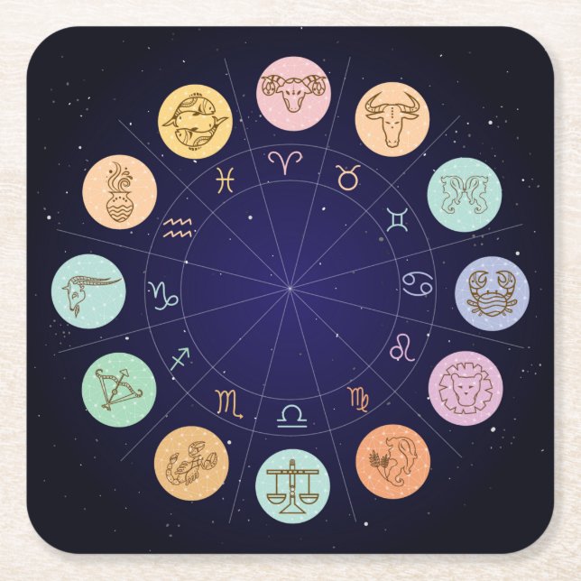 Very Cool Zodiac Coaster Set (Front)