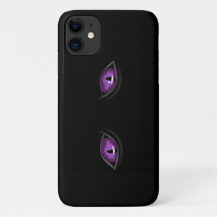 Very Creepy Cat Eyes iPhone Case