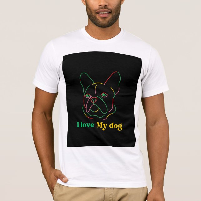 Very cute dog T-shirt design  (Front)