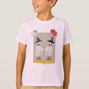 Very cute ghost designing Little boy's T-shirt
