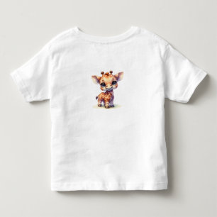 Very cute giraffe toddler t-shirt