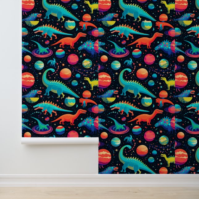 Very Cute Outer Space Dinosaurs Wallpaper (Application)