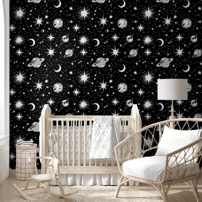 Very Cute Outer Space Wallpaper (Kids)