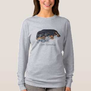 very cute puppy rottweiler black and tan dog T-Shirt