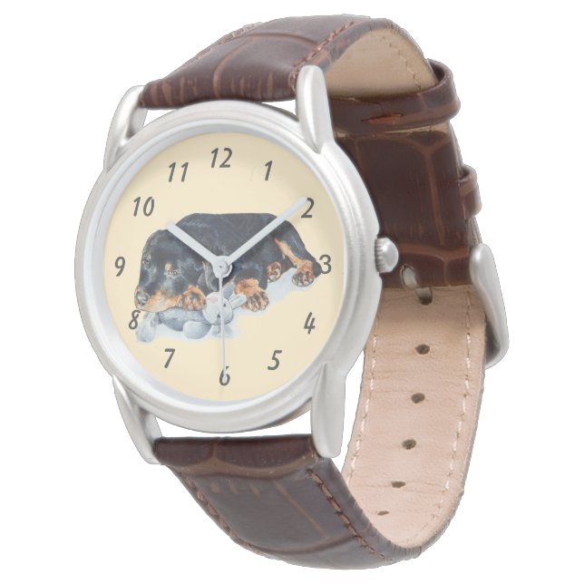 very cute rottweiler puppy dog  watch (Angled)