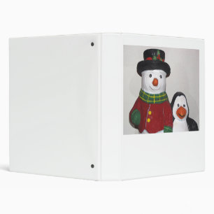 Very Cute Snowman and Friend Binder