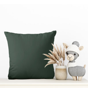 Very Dark Forest Green - Throw Pillow
