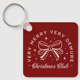 Very demure Christmas girls club crew squad Keychain