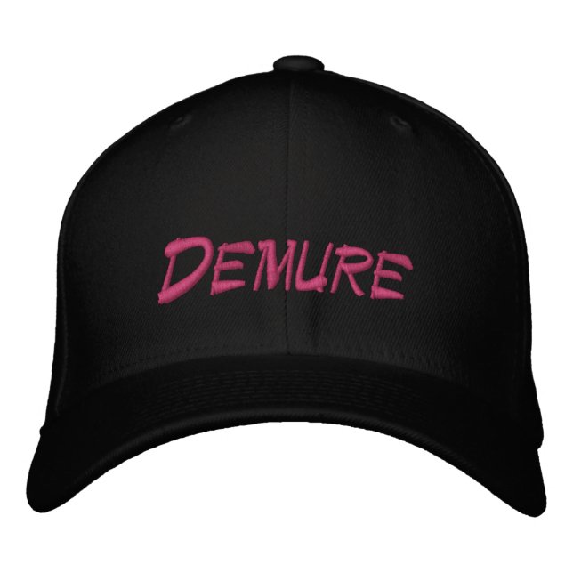 Very Demure Customizable Embroidered Baseball Cap (Front)