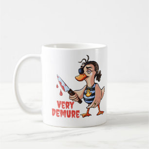 Very Demure Duck Lady Pirate Coffee Mug