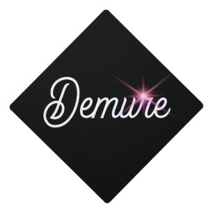 Very Demure Mindful Cutsie Sparkle Graduation Cap Topper
