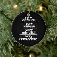 Very Demure Very Cutesy Very Considerate Demure